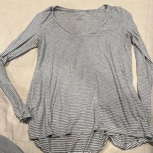 American Eagle striped long sleeve slub, super soft, size M